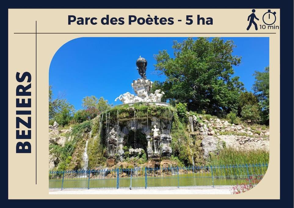 Апартаменты Le Tropico - Clim - Terrasse - Proche Polygone Безье Экстерьер фото